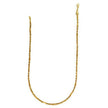 14k Yellow Gold Figa Rope Chain (3.00 mm) - Necklaces - Custom Crafting Alliance, LLC