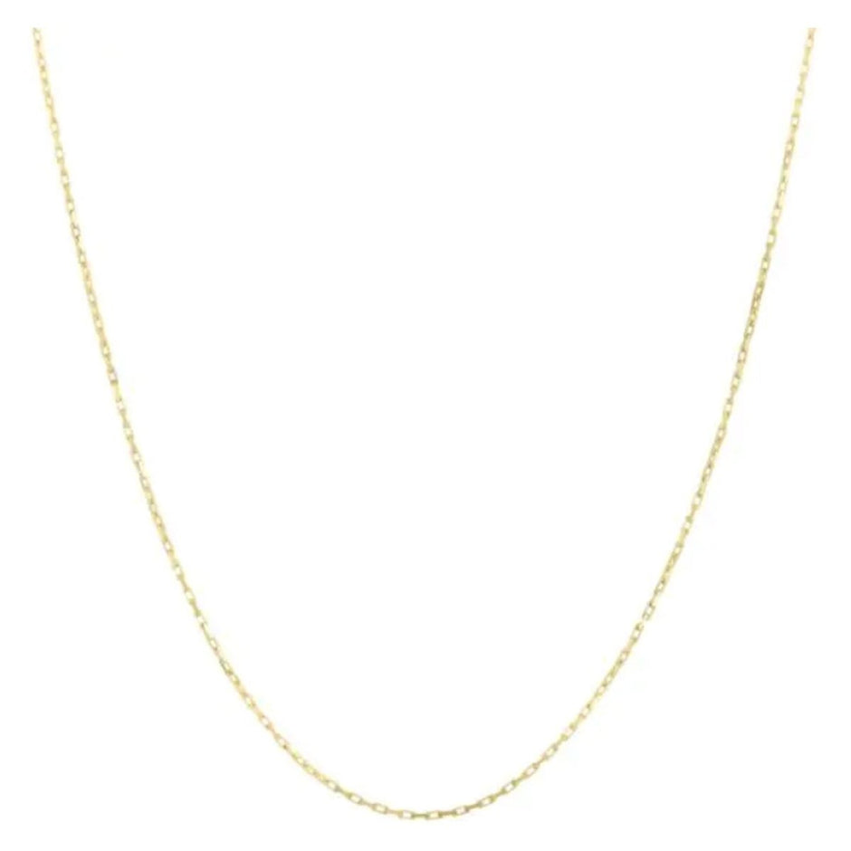 14k Yellow Gold French Cable Chain (1.30 mm) - Necklaces - Custom Crafting Alliance, LLC