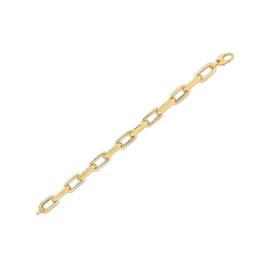 14k Yellow Gold French Cable Link Bracelet (9.00 mm) - Bracelets - Custom Crafting Alliance, LLC