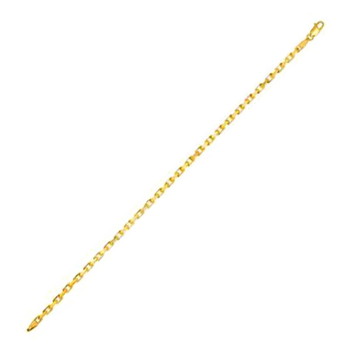 14k Yellow Gold French Cable Link Chain (2.50 mm) - Necklaces - Custom Crafting Alliance, LLC