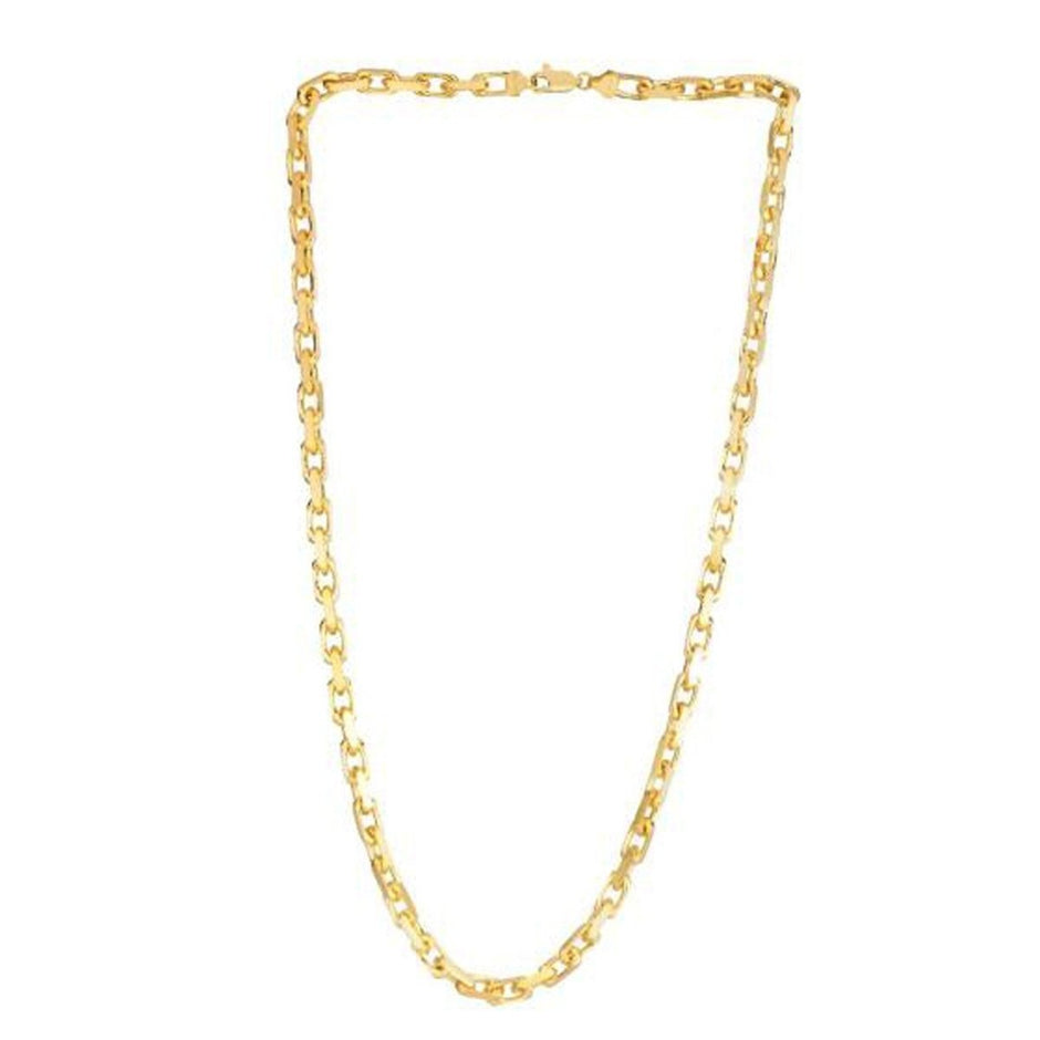 14k Yellow Gold French Cable Link Chain (4.80 mm) - Necklaces - Custom Crafting Alliance, LLC