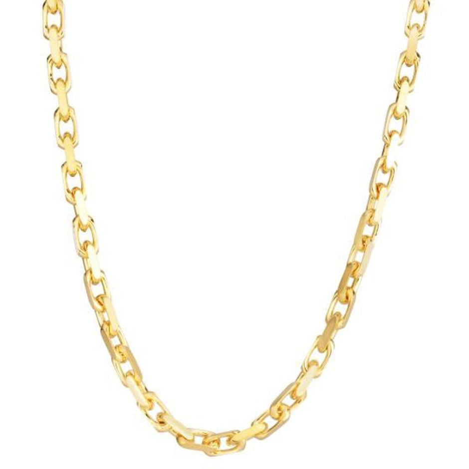 14k Yellow Gold French Cable Link Chain (4.80 mm) - Necklaces - Custom Crafting Alliance, LLC