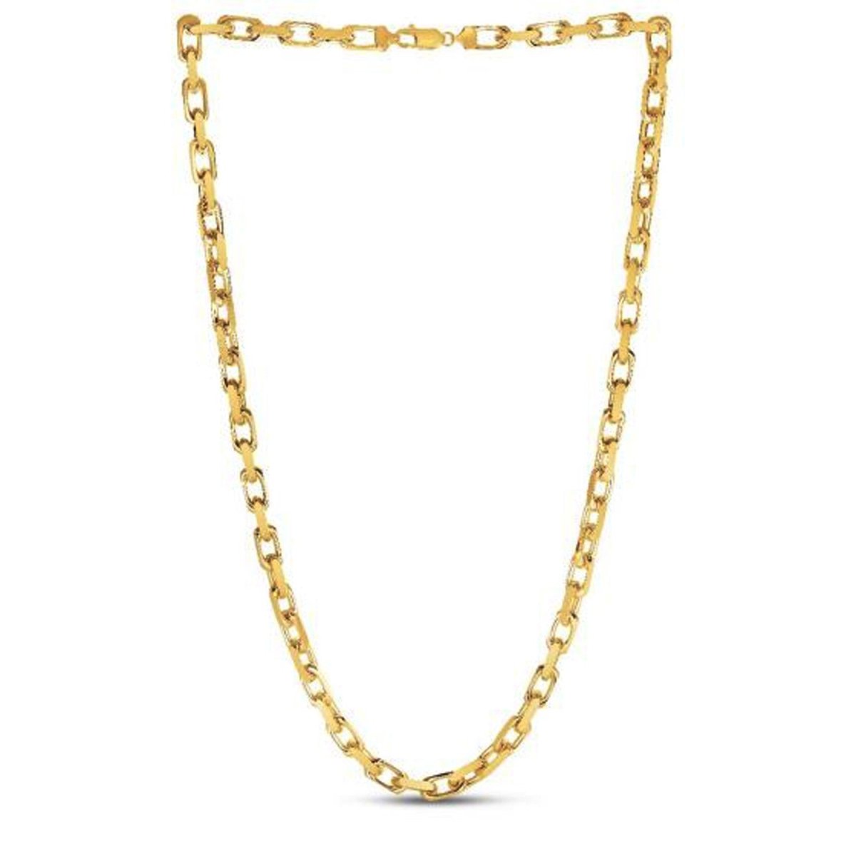 14k Yellow Gold French Cable Link Chain (6.10 mm) - Necklaces - Custom Crafting Alliance, LLC