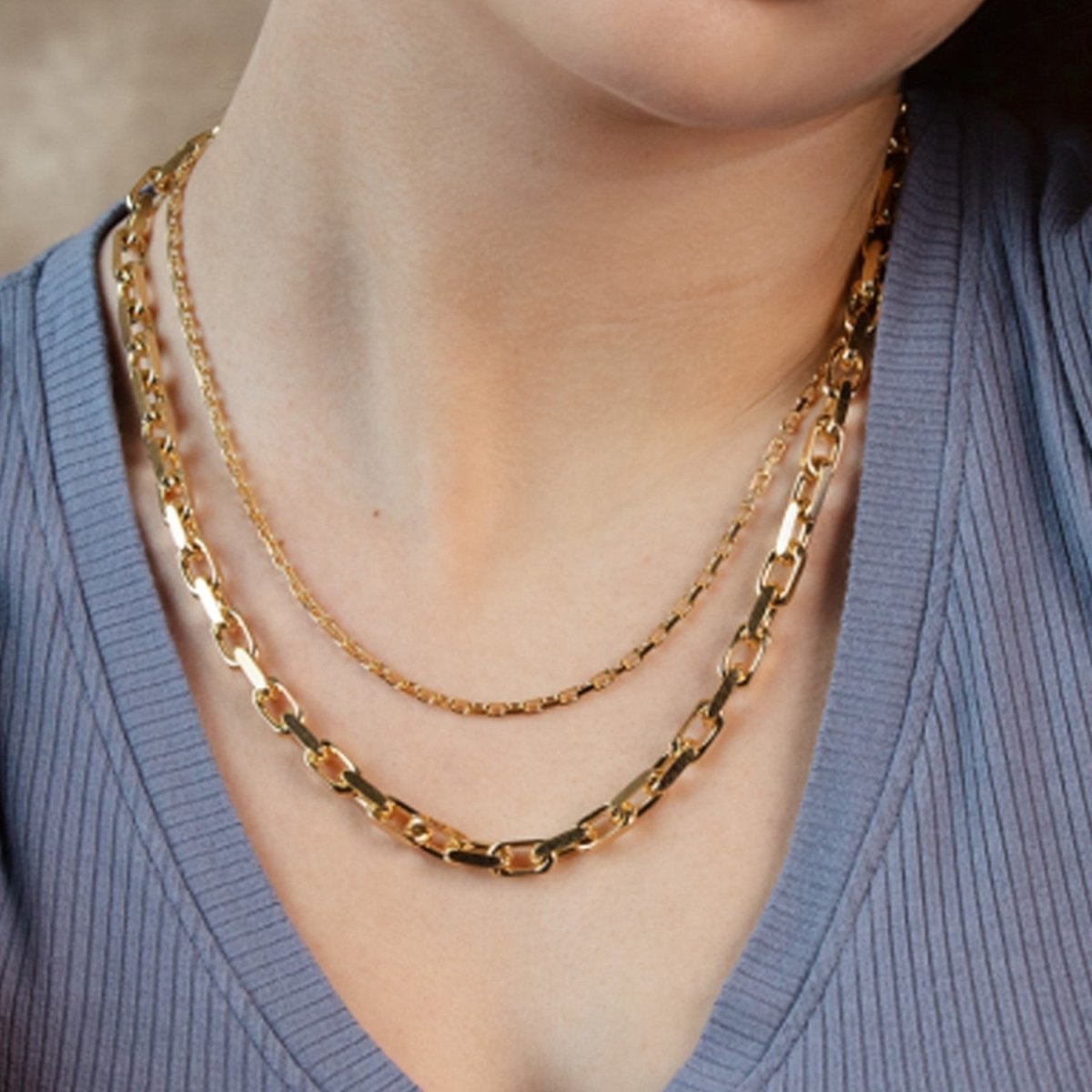 14k Yellow Gold French Cable Link Chain (6.10 mm) - Necklaces - Custom Crafting Alliance, LLC
