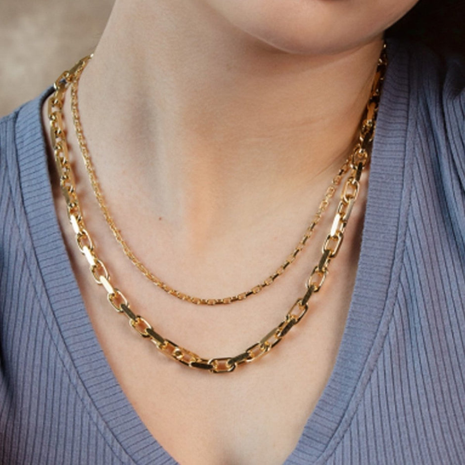14k Yellow Gold French Cable Link Chain (6.10 mm) - Necklaces - Custom Crafting Alliance, LLC