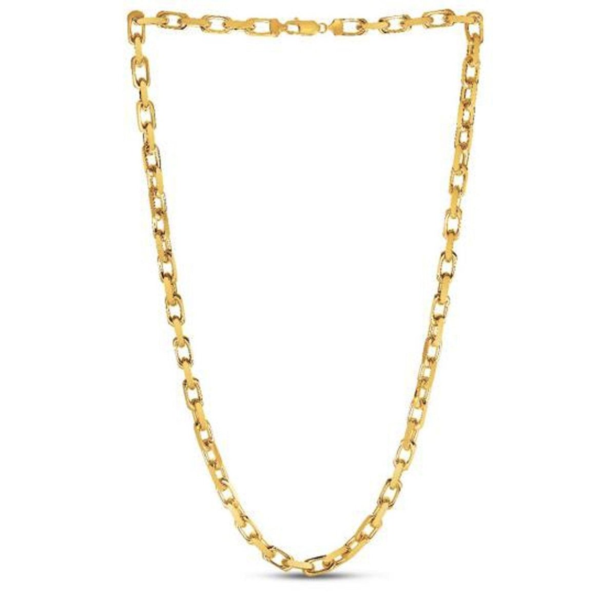 14k Yellow Gold French Cable Link Chain (6.10 mm) - Necklaces - Custom Crafting Alliance, LLC