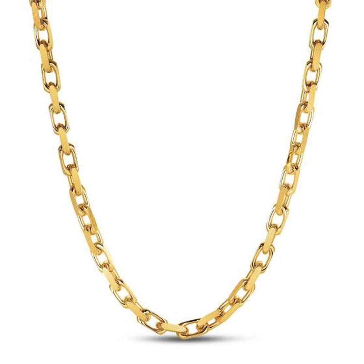 14k Yellow Gold French Cable Link Chain (6.10 mm) - Necklaces - Custom Crafting Alliance, LLC