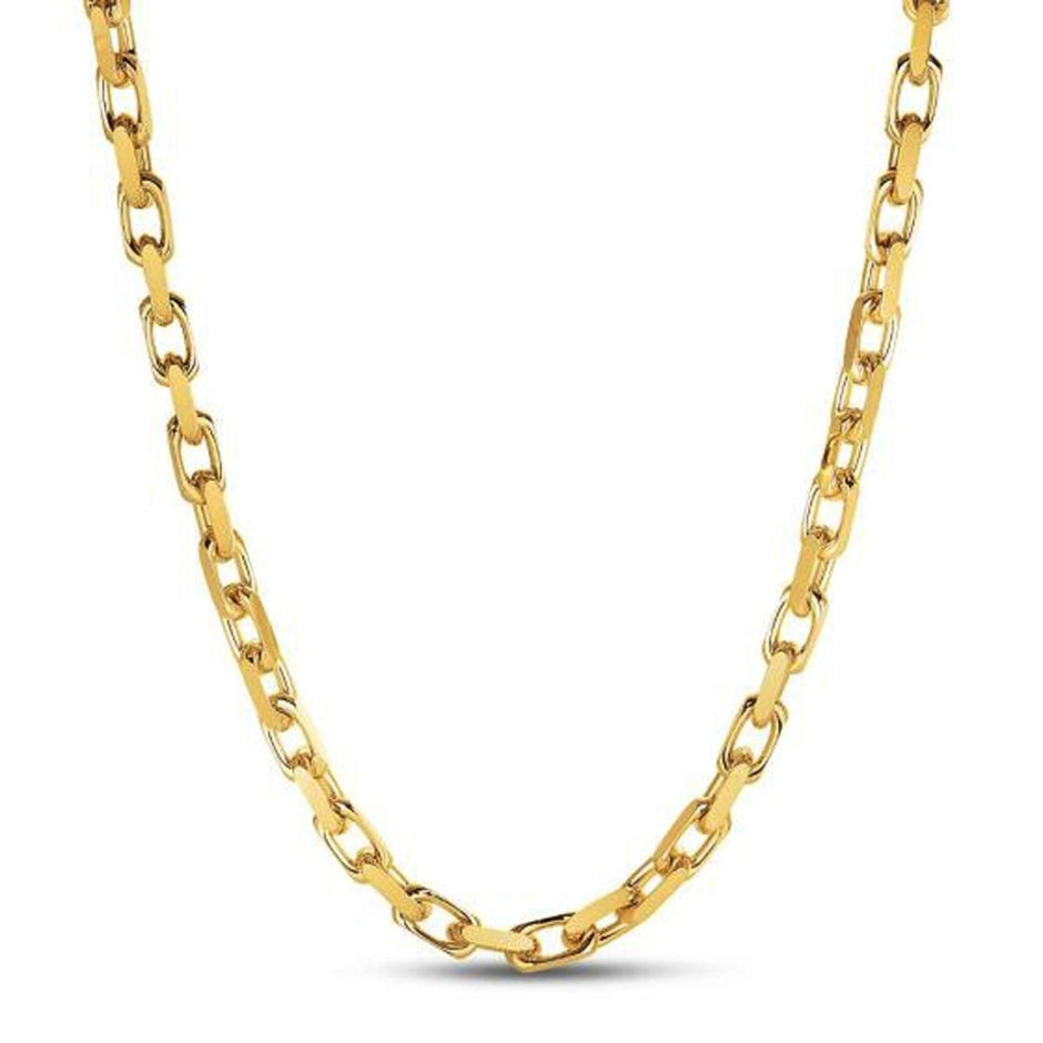 14k Yellow Gold French Cable Link Chain (6.10 mm) - Necklaces - Custom Crafting Alliance, LLC