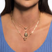 14k Yellow Gold Heart Element Paperclip Necklace - Necklaces - Custom Crafting Alliance, LLC