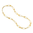 14K Yellow Gold Italian Oval Links Necklace - Necklaces - Custom Crafting Alliance, LLC
