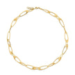 14K Yellow Gold Italian Oval Links Necklace - Necklaces - Custom Crafting Alliance, LLC