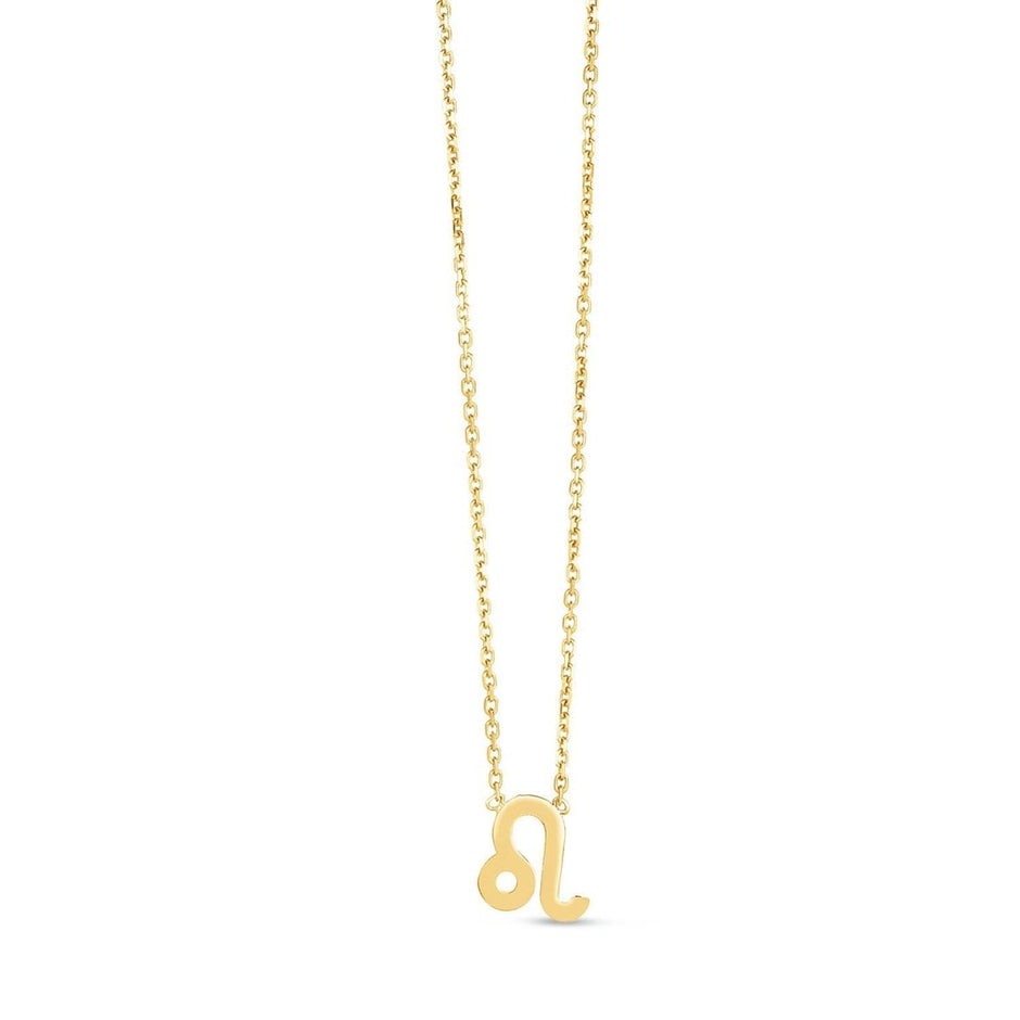 14K Yellow Gold Leo Necklace - Necklaces - Custom Crafting Alliance, LLC