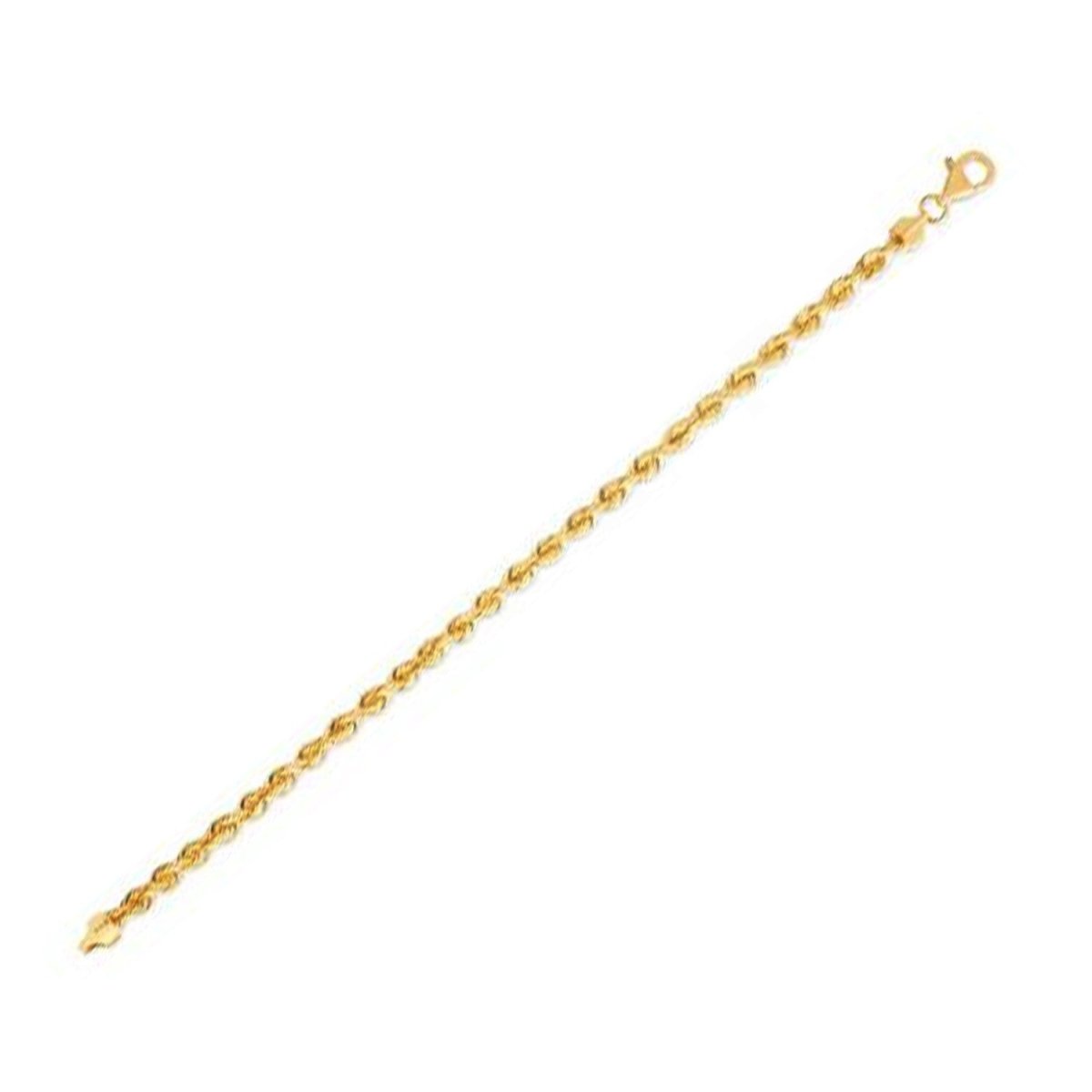 14k Yellow Gold Light Rope Chain (4.30 mm) - Necklaces - Custom Crafting Alliance, LLC