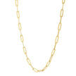14k Yellow Gold Long Domed Paperclip Chain Necklace (4.80 mm) - Necklaces - Custom Crafting Alliance, LLC