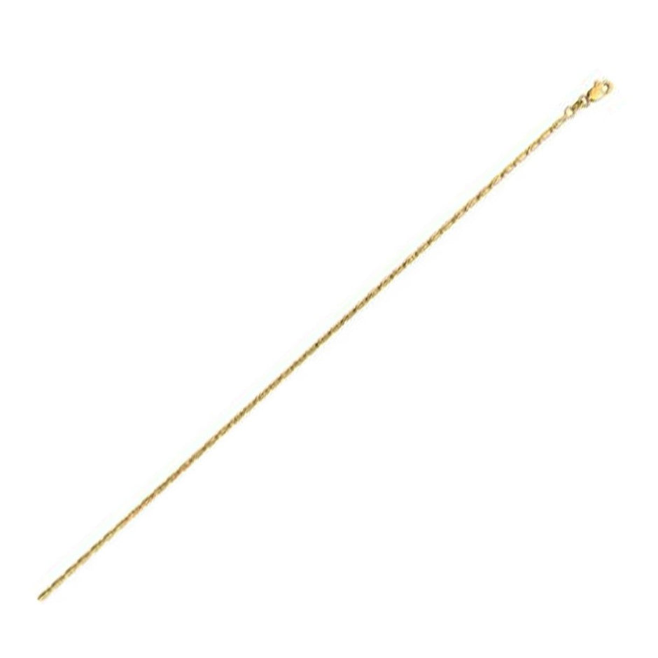 14k Yellow Gold Lumina Pendant Chain (2.11 mm) - Necklaces - Custom Crafting Alliance, LLC