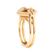 14K Yellow Gold Marquise-Cut Yellow Citrine and 1/3 Cttw Diamond Halo Cocktail Ring (G-H Color, SI1-SI2 Clarity) - Size 7 - Rings - Custom Crafting Alliance, LLC