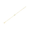 14k Yellow Gold MOP Evil Eye Bracelet (1.00 mm) - Bracelets - Custom Crafting Alliance, LLC