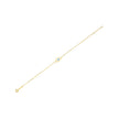 14k Yellow Gold MOP Evil Eye Bracelet (1.00 mm) - Bracelets - Custom Crafting Alliance, LLC