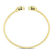 14k Yellow Gold Panther Bangle (3.00 mm) - Bracelets - Custom Crafting Alliance, LLC