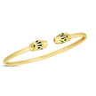 14k Yellow Gold Panther Bangle (3.00 mm) - Bracelets - Custom Crafting Alliance, LLC