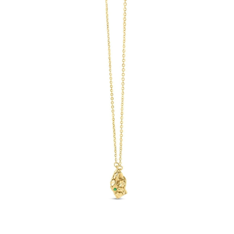 14k Yellow Gold Panther Head Necklace - Necklaces - Custom Crafting Alliance, LLC