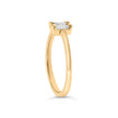 14K Yellow Gold Plated Sterling Silver 1/5 Cttw Baguette Diamond Open Band Ring - Rings - Custom Crafting Alliance, LLC