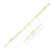 14k Yellow Gold Puff Heart Adjustable Anklet - Accessories - Custom Crafting Alliance, LLC