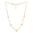 14k Yellow Gold Puff Heart Adjustable Necklace - Necklaces - Custom Crafting Alliance, LLC