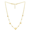 14k Yellow Gold Puff Heart Adjustable Necklace - Necklaces - Custom Crafting Alliance, LLC
