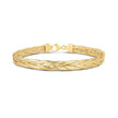 14k Yellow Gold Rapunzel Woven Bracelet (6.00 mm) - Bracelets - Custom Crafting Alliance, LLC
