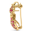 14K Yellow Gold Red Ruby Bee Brooch Pin - Accessories - Custom Crafting Alliance, LLC