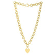 14k Yellow Gold Rolo Link Necklace (11.40 mm) - Necklaces - Custom Crafting Alliance, LLC