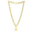 14k Yellow Gold Rolo Link Necklace (11.40 mm) - Necklaces - Custom Crafting Alliance, LLC