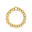 14k Yellow Gold Round Link Bracelet (11.60 mm) - Bracelets - Custom Crafting Alliance, LLC
