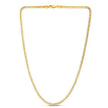 14k Yellow Gold Round Pave Franco Chain (4.00 mm) - Necklaces - Custom Crafting Alliance, LLC