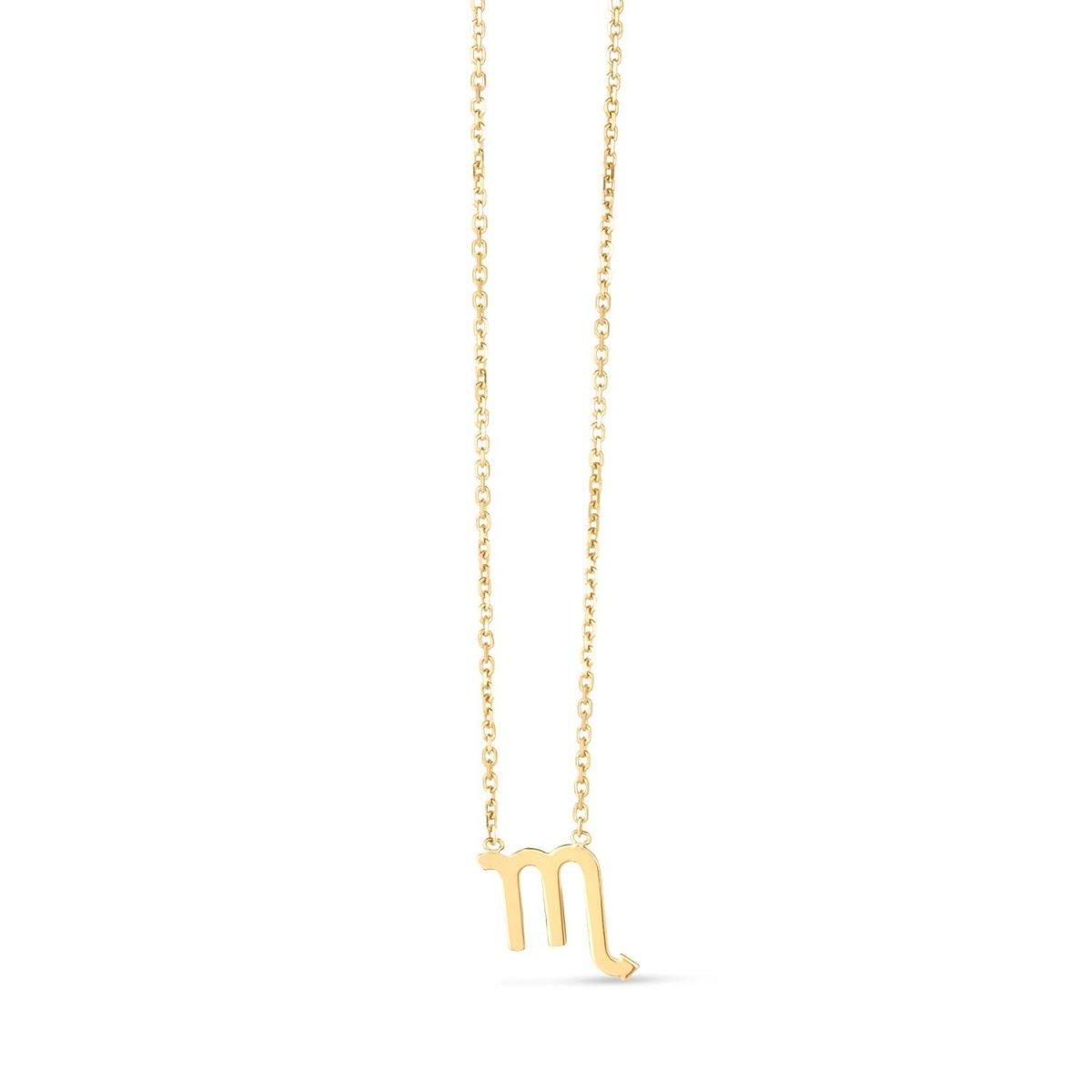 14K Yellow Gold Scorpio Necklace - Necklaces - Custom Crafting Alliance, LLC