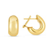 14k Yellow Gold Small Omega C Hoops - Earrings - Custom Crafting Alliance, LLC