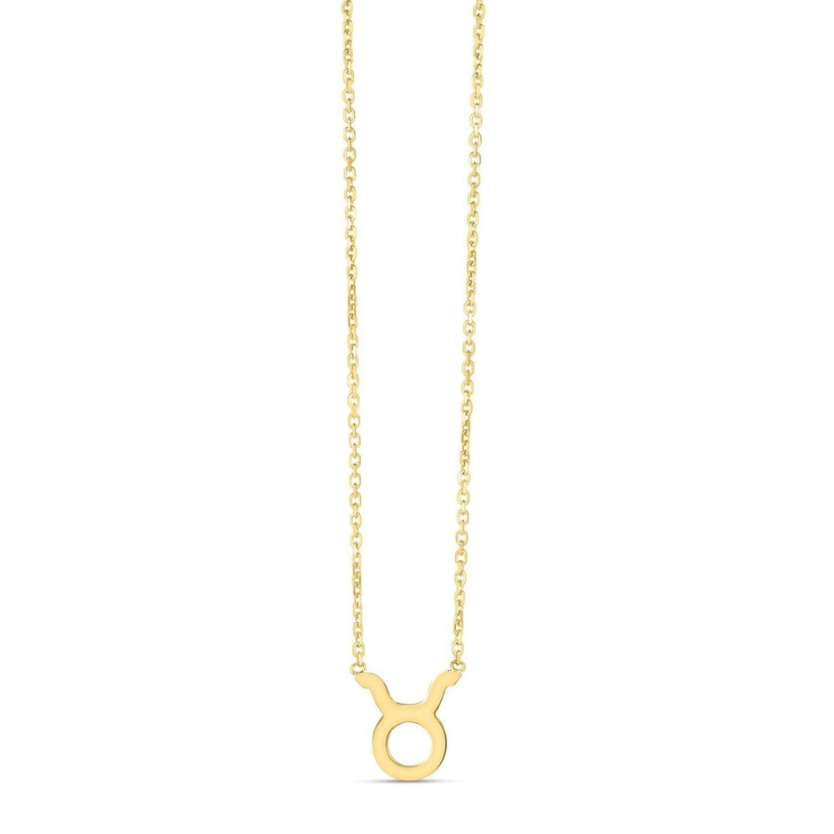 14K Yellow Gold Taurus Necklace - Necklaces - Custom Crafting Alliance, LLC