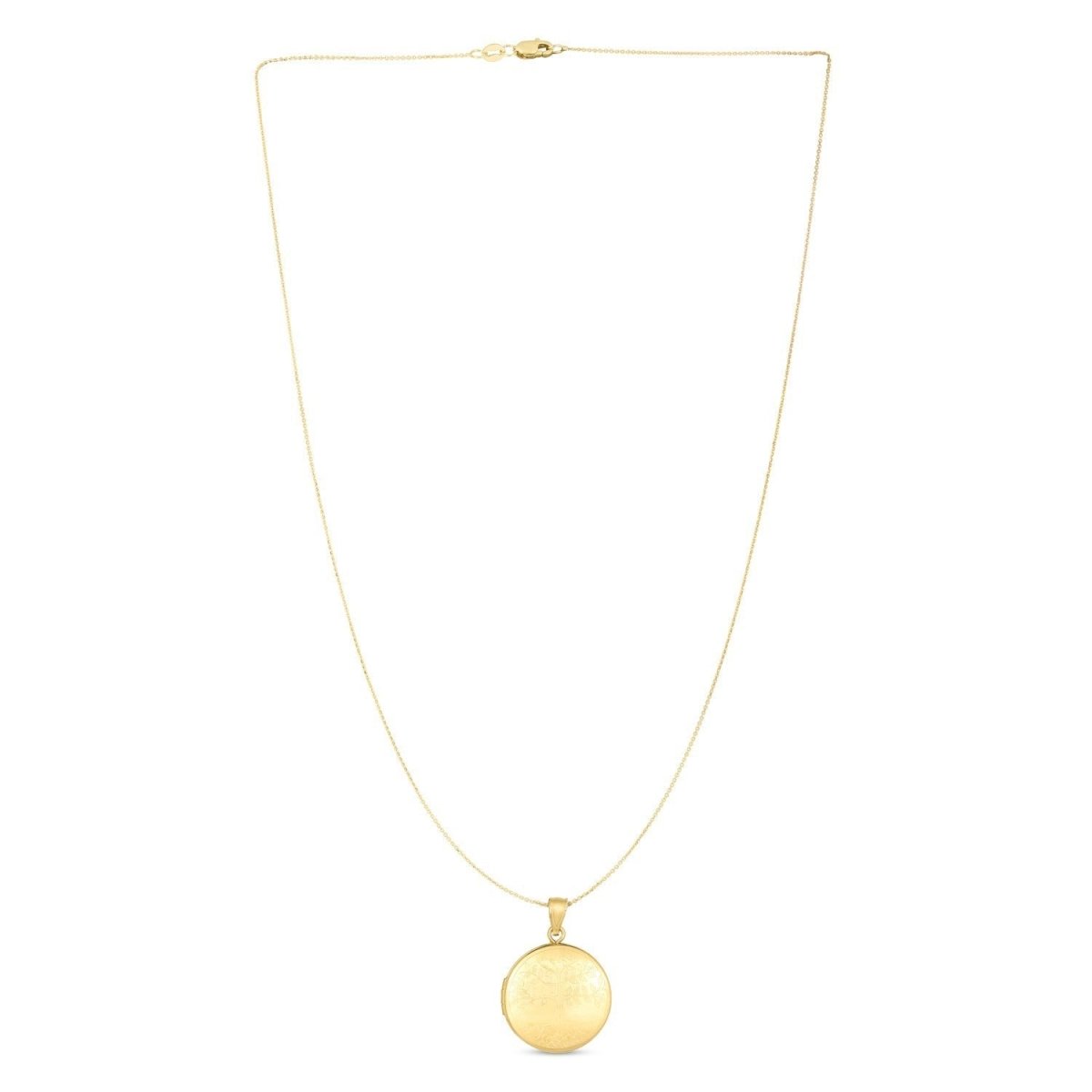 14k Yellow Gold Tree of Life Locket Necklace - Necklaces - Custom Crafting Alliance, LLC