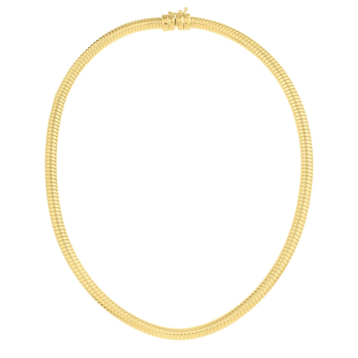 14k Yellow Gold Tubogas Necklace (5.00 mm) - Necklaces - Custom Crafting Alliance, LLC