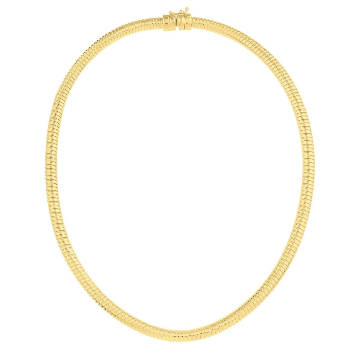 14k Yellow Gold Tubogas Necklace (5.00 mm) - Necklaces - Custom Crafting Alliance, LLC
