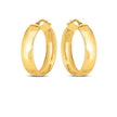 14k Yellow Gold Wedding Band Hoops (6x25mm) - Earrings - Custom Crafting Alliance, LLC