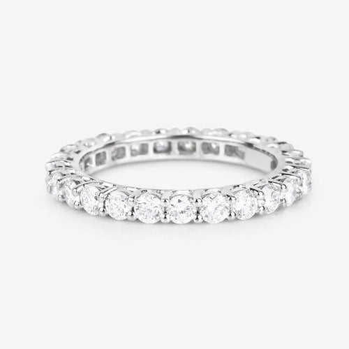 1.50 Carat Lab Grown Diamond 14K White Gold Ring - Rings - Custom Crafting Alliance, LLC