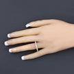1.50 Carat Lab Grown Diamond 14K White Gold Ring - Rings - Custom Crafting Alliance, LLC