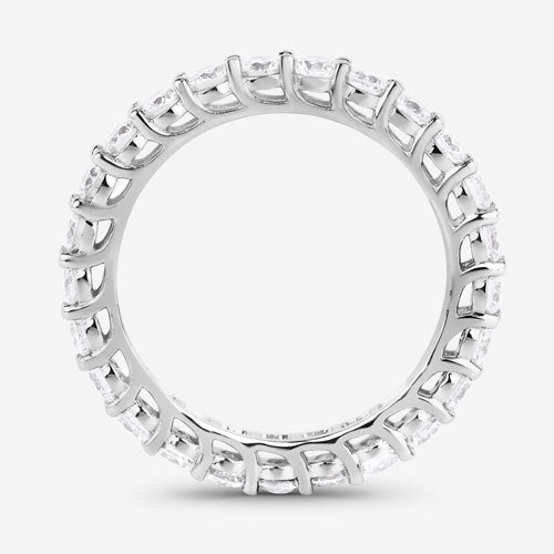 1.50 Carat Lab Grown Diamond 14K White Gold Ring - Rings - Custom Crafting Alliance, LLC