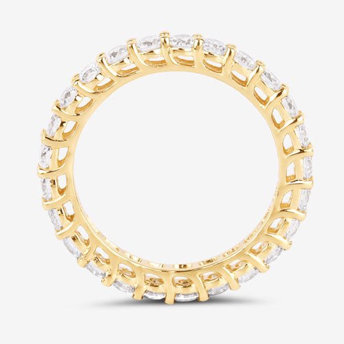 1.50 Carat Lab Grown Diamond 14K Yellow Gold Ring - Rings - Custom Crafting Alliance, LLC
