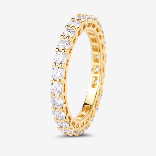 1.50 Carat Lab Grown Diamond 14K Yellow Gold Ring - Rings - Custom Crafting Alliance, LLC