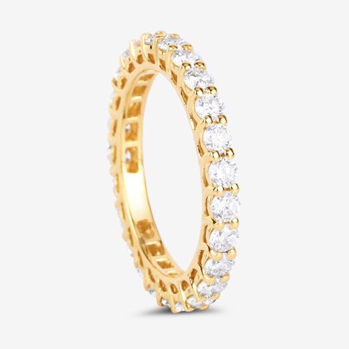 1.50 Carat Lab Grown Diamond 14K Yellow Gold Ring - Rings - Custom Crafting Alliance, LLC