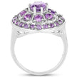 2.67 Carat Genuine Amethyst .925 Sterling Silver Ring