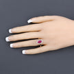 1.52 Carat Genuine Ruby and White Diamond 10K Yellow Gold Ring - Rings - Custom Crafting Alliance, LLC